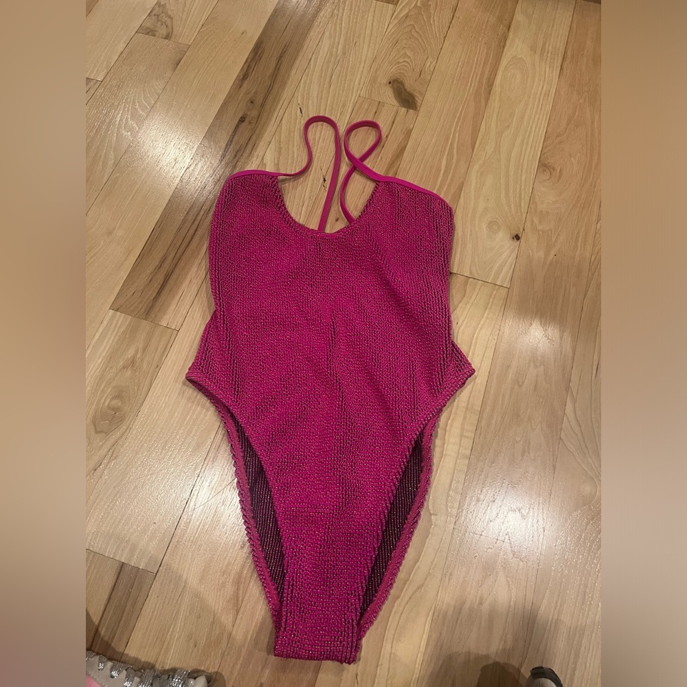 GOOD AMERICAN Always fits sculpt one piece swimsuit, size 00/0